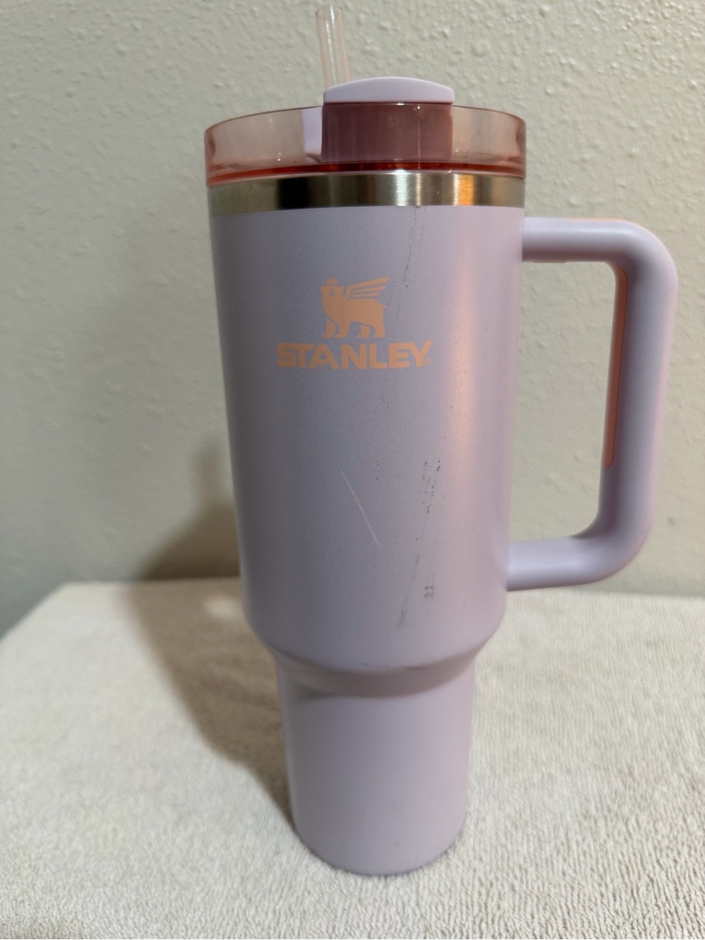 Stanley Pale Purple Travel Tumbler with Handle